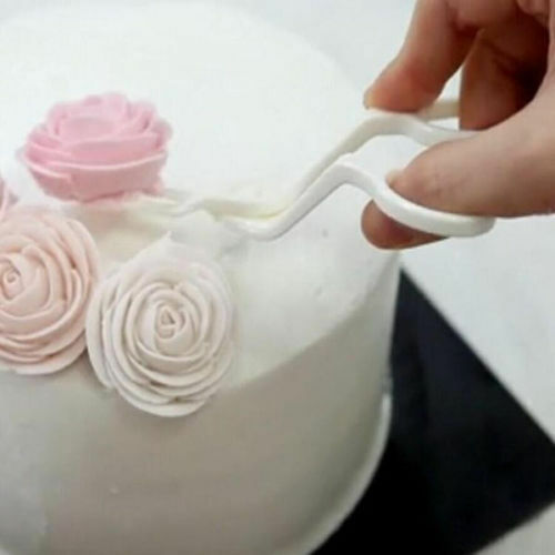 Plastic DIY Tool Flower Lifter Sugarcraft Scissor Fondant Cake Edge Decora.l8