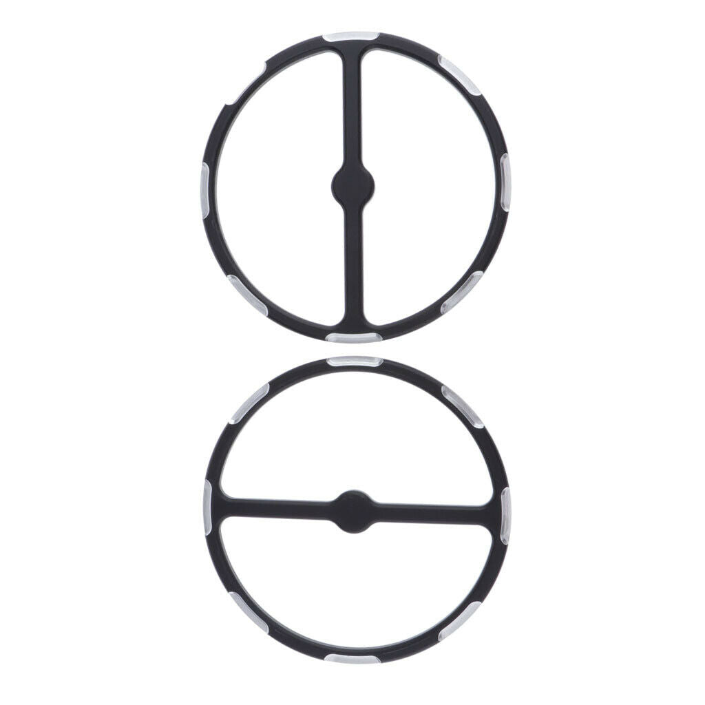 For  Street Electra Road Glide Motorcycle Black Ring Cover 1 Pair