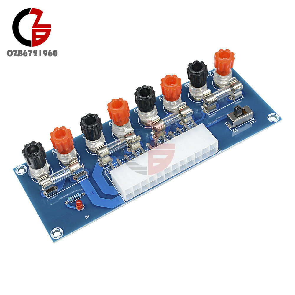 2PCS XH-M229 24 pin Desktop PC Power ATX Transfer Board Power Supply Test Module
