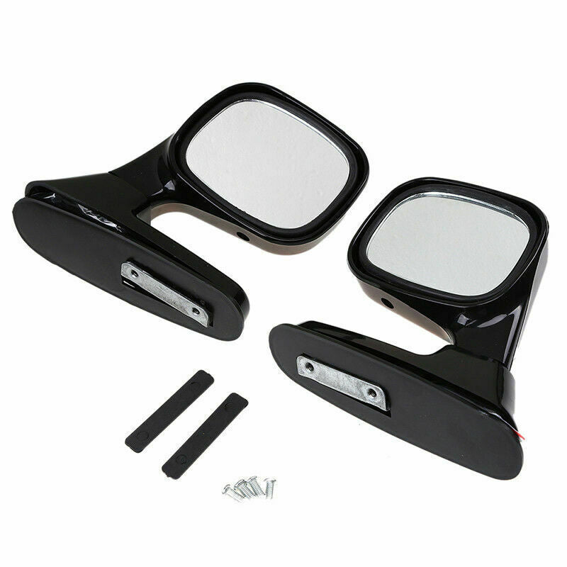 Pair Car Auto SUV Pickup Side Rear View Mirror Left Right Side Black Universal