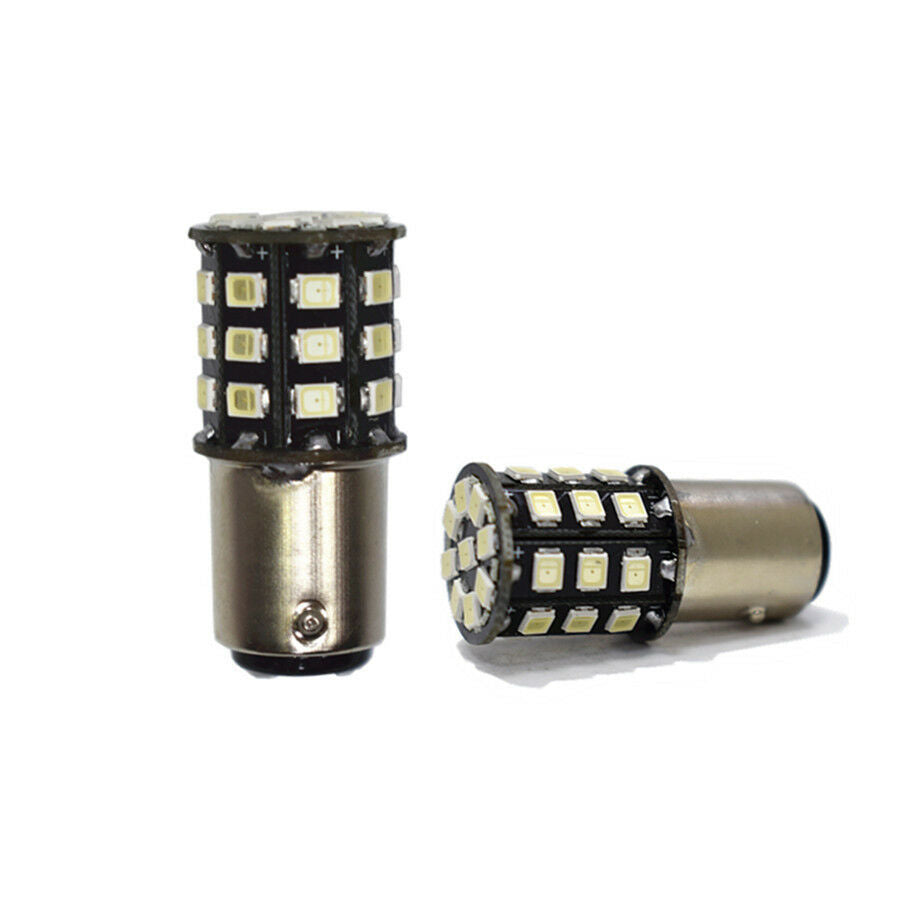 1 Pair BA15S P21W Red Strobe Flash Brake Light 1156 2835 33SMD S25 LED Bulbs