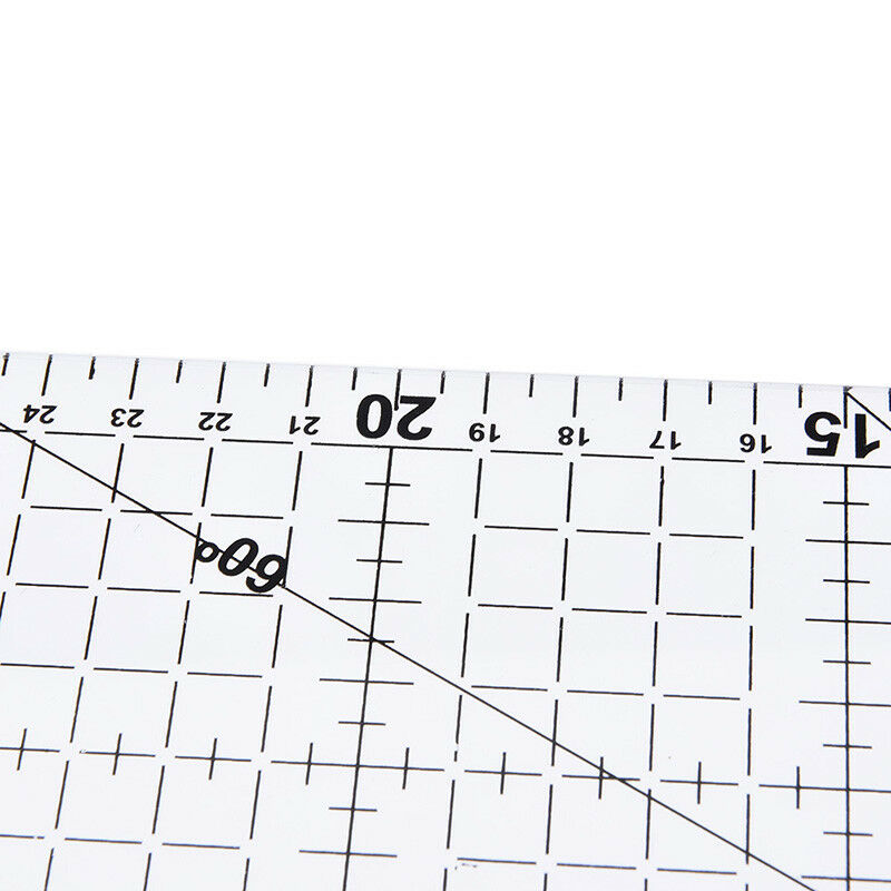 1Pc patchwork ruler quilting tools acrylic material transparent ruler scale D TL