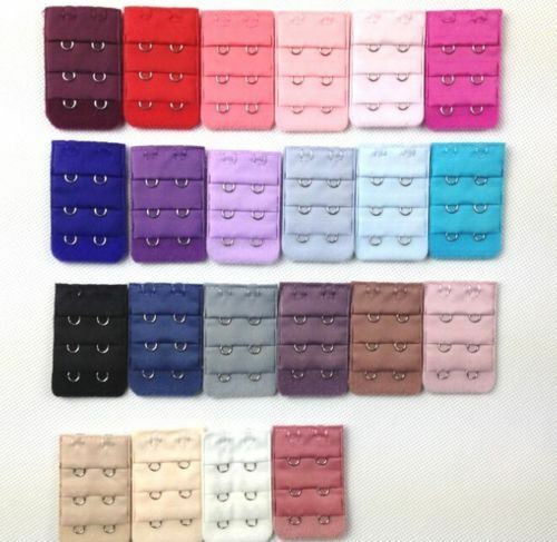 5PCS Women Ladys Bra Extender Strap Extension 2-Hooks Bra Sets Accessories - AU