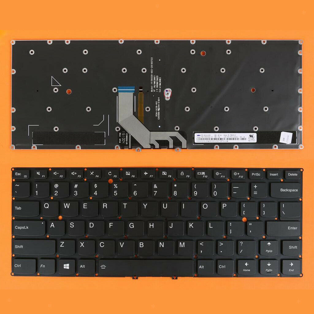 Black Standard Keyboard For   Yoga 910-13IKB YOGA 5 Pro With Backlight