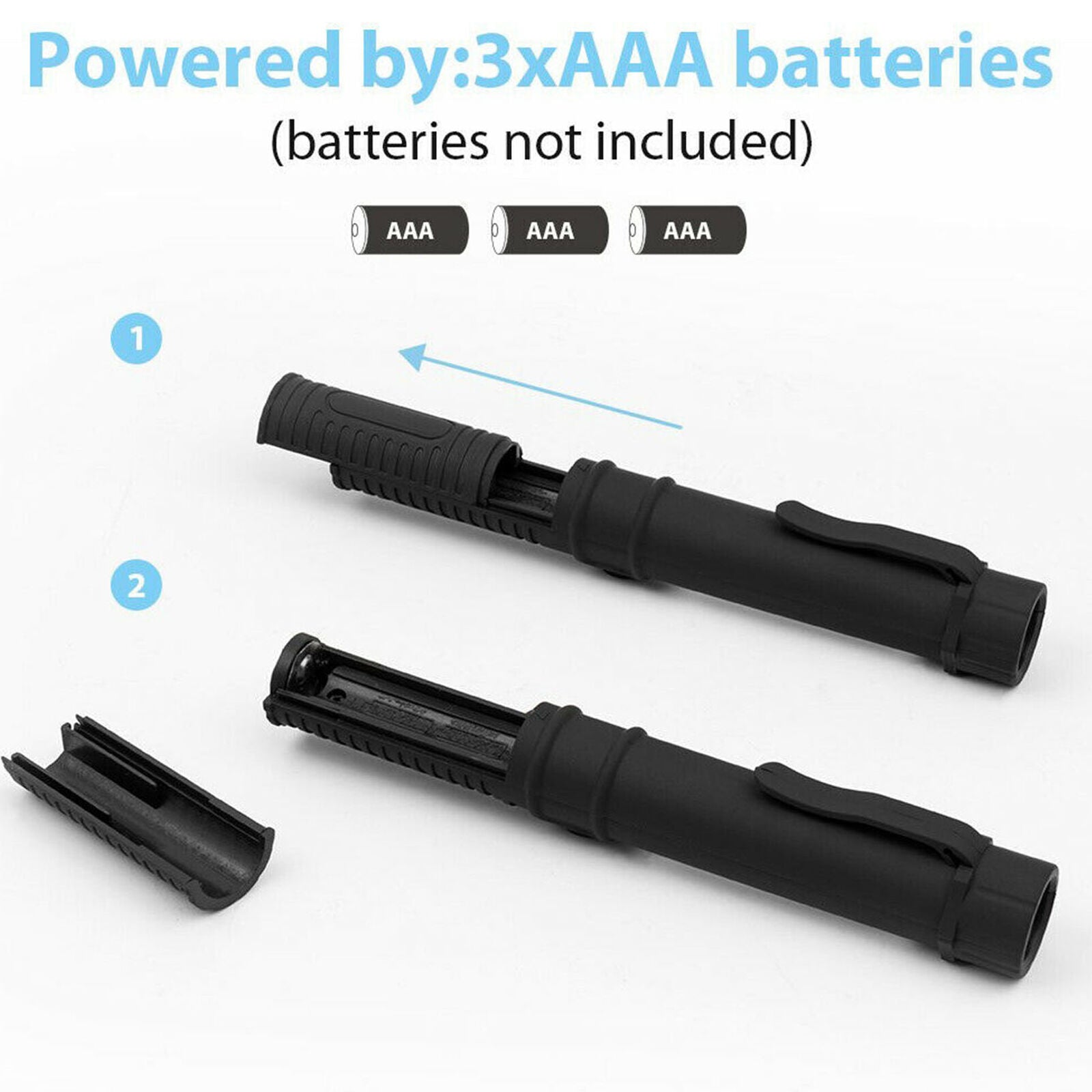 3 Mini Flashlight Light Bright COB LED Pocket Pen Torch Magnetic Inspection Lamp