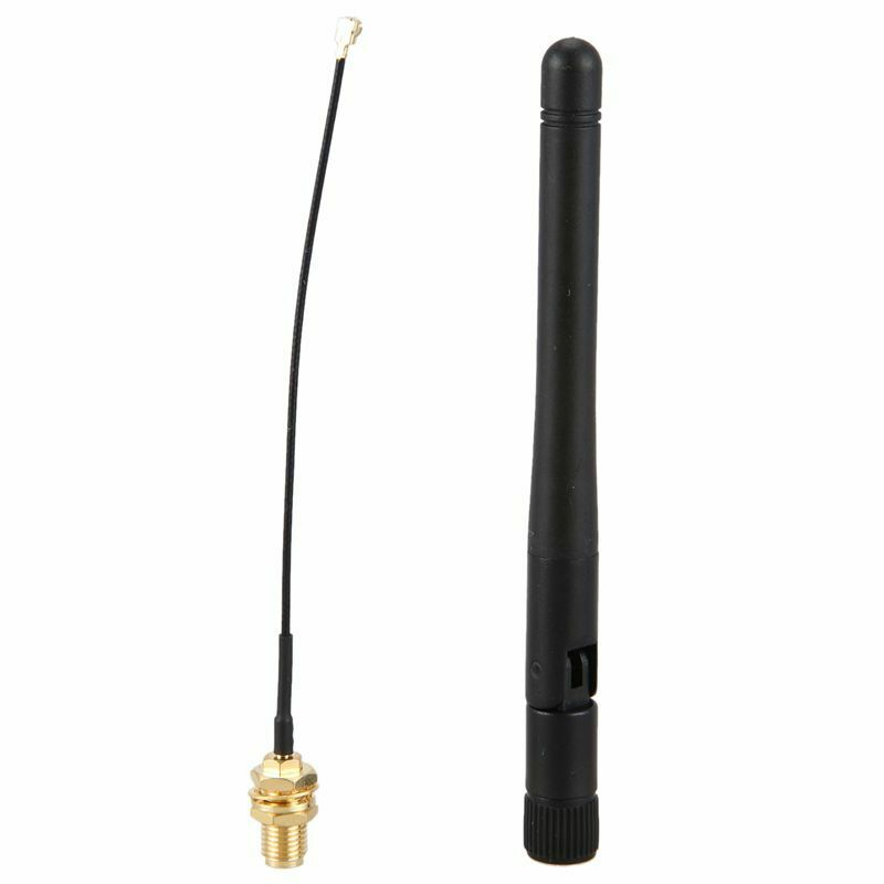 433Mhz Antenna 5Dbi GSM RP-SMA Plug Rubber Waterproof Loan Antenna + IPX to SMO5