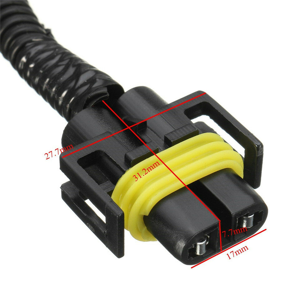 H11 Wiring Harness Sockets Wire LED Indicators Switch fog light wire harness 1x