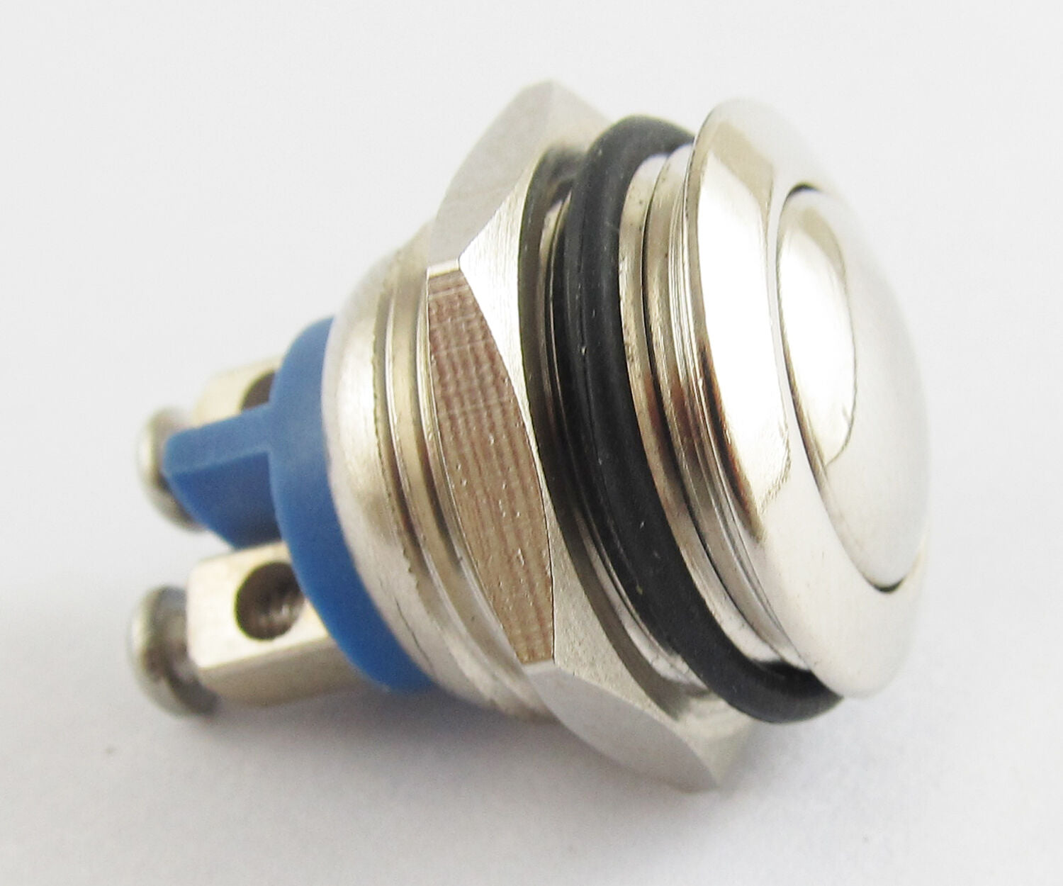 4x 16mm QN16-A2 Metal Round Circle Head Push Button Momentary Waterproof Switch