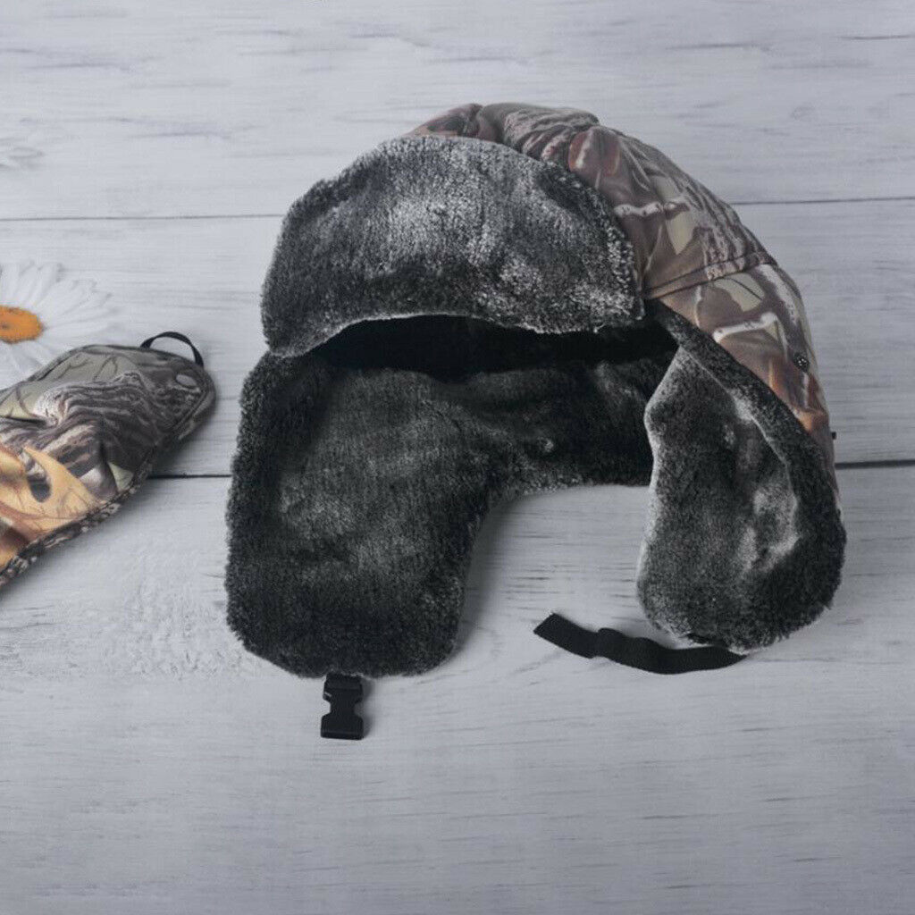 Winter Warm Cotton Hat Outdoor Thick Earflaps for Skiing Fishing Climbing