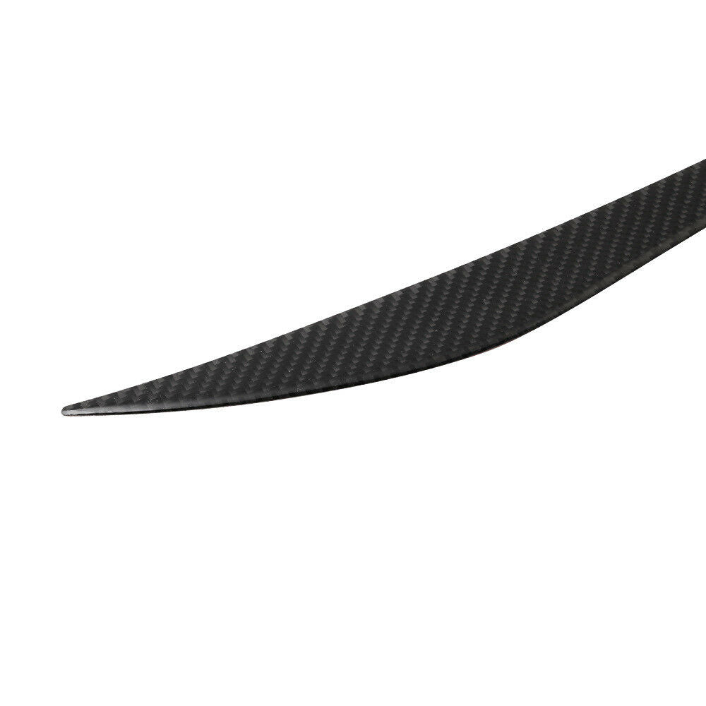 Carbon Fiber Headlight Eyebrow Eyelid Cover Trim For BMW 3 Series F30 2013-2017