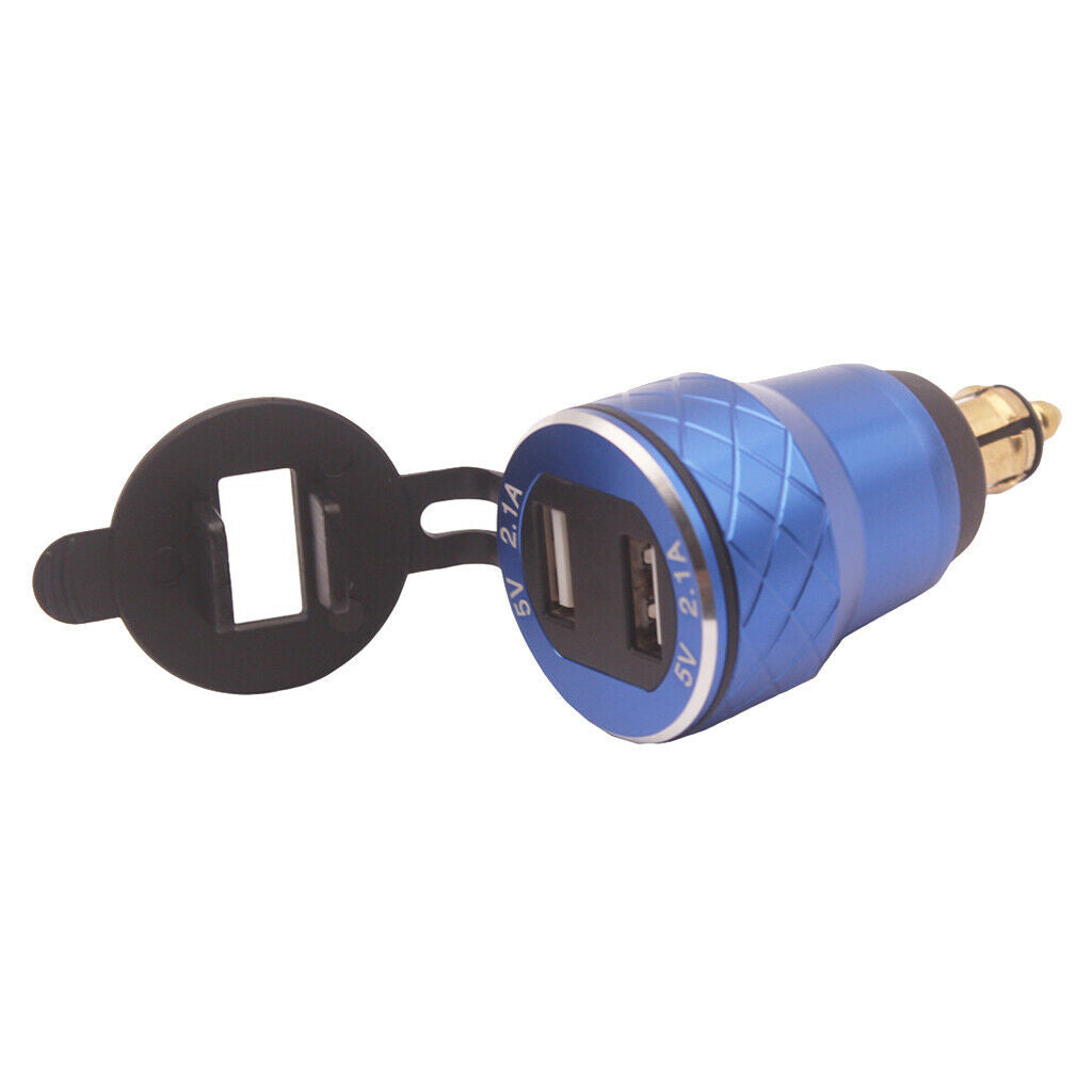 Motorcycle Dual USB Adapter Charger For  For  Hella 800XC Plug Socket