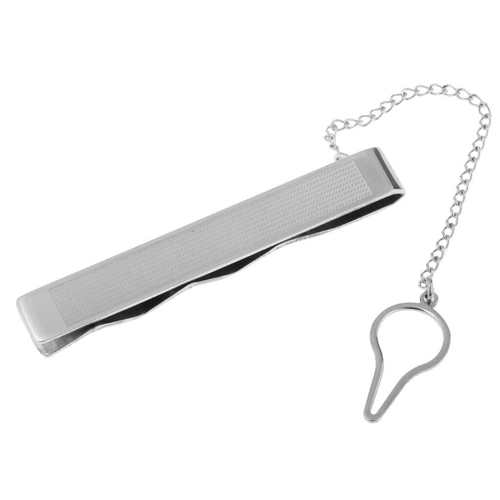 Classic Mens Stainless Steel Necktie Tie Clips Business Necktie Clips Sets 5