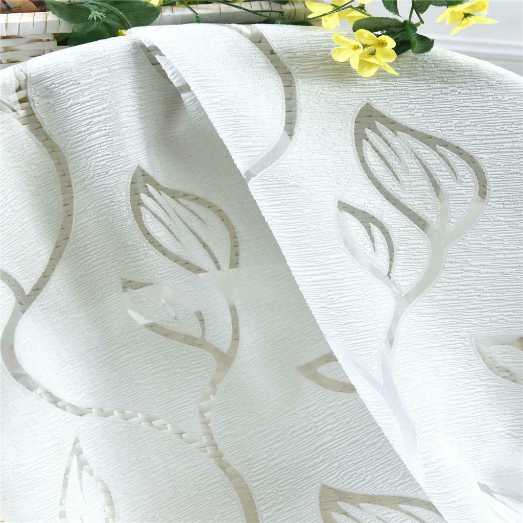 Hanging Curtain Flat Window Gauze Curtain Back Tab Curtain Divider White
