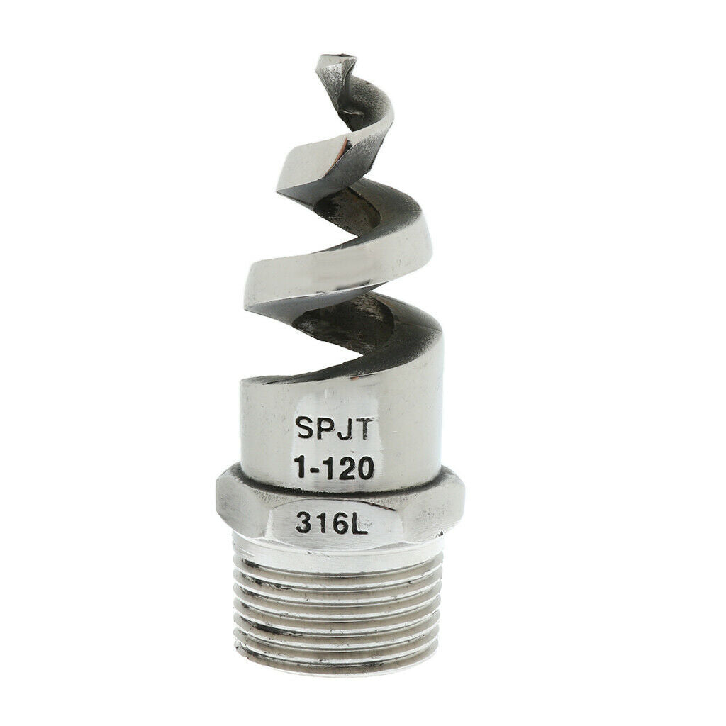 Spiral Spray Nozzle 1" Male 316L Stainless