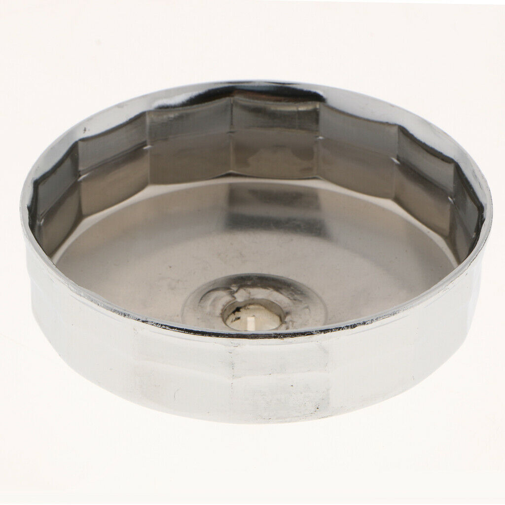 910 Sliver Oil Filter Remover Cap Oil Grid Wrench 14 Flutes For Car 100x46mm