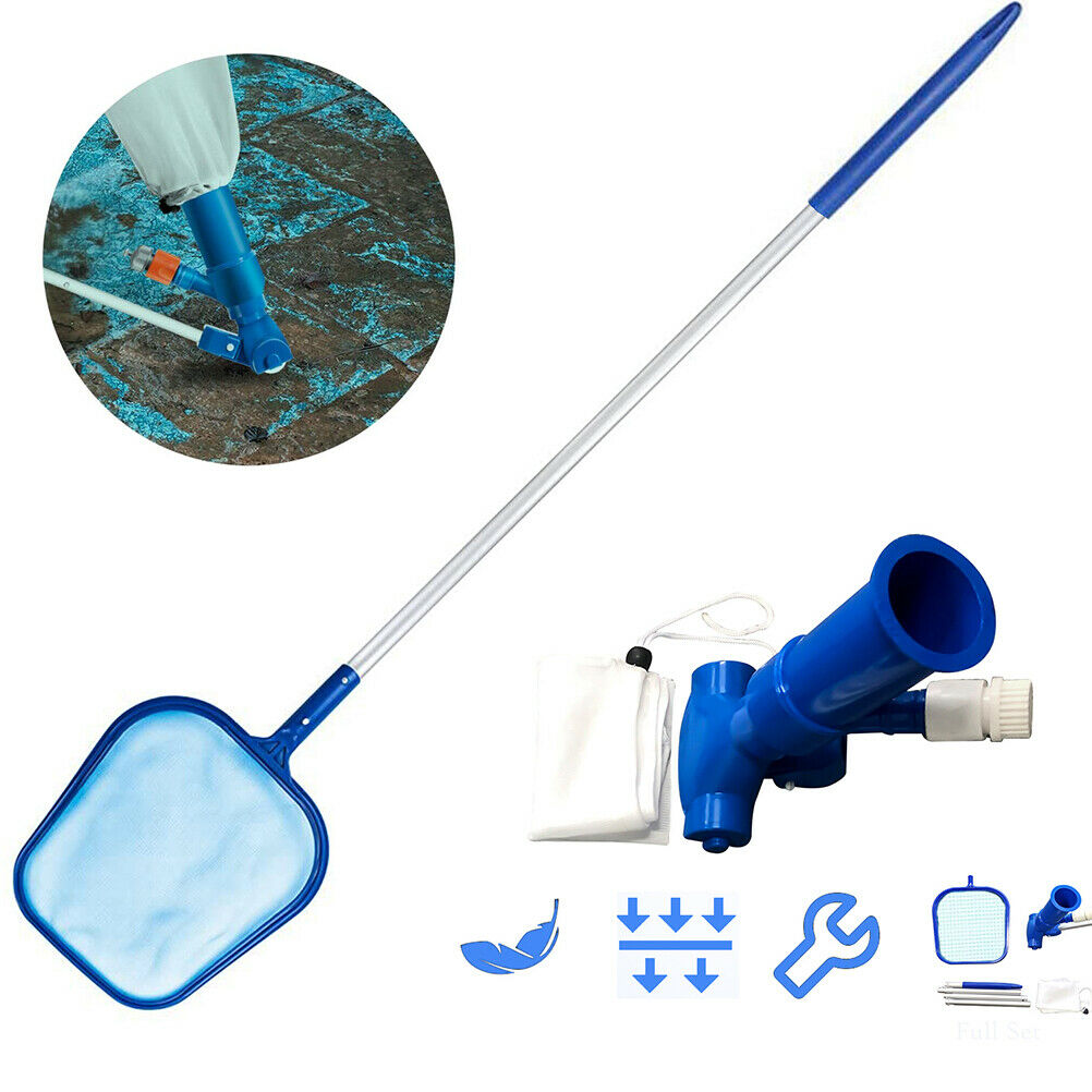 Swimming Pool Skimmer Net with Telescopic Pole Kit for Fast Cleaning of Debris