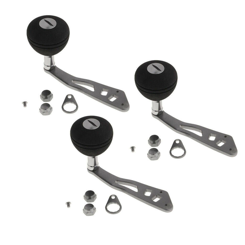 3pcs Universal Fishing Reel Handle Left / Right Hand for Baitcasting Reels