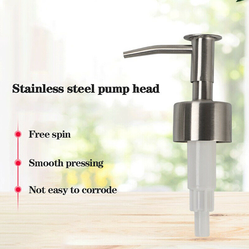 304 Stainless Steel Soap Pump Replacement Jar Tube Bathroom Lotion Dispen.l8