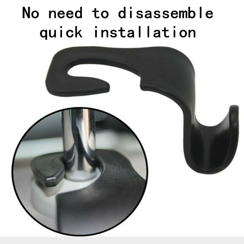 2 Pieces of Auto Parts Internal Portable Hanger Rack Universal Car Seat Hook