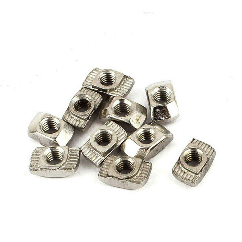 160PCS M3 M4 M5 Carbon Steel 2020 Drop in T Slot T-Nuts Kit for Aluminum Profile