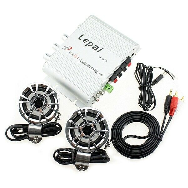 200W Mini Radio MP3 Stereo Car Bike Hi-Fi Amplifier 12V