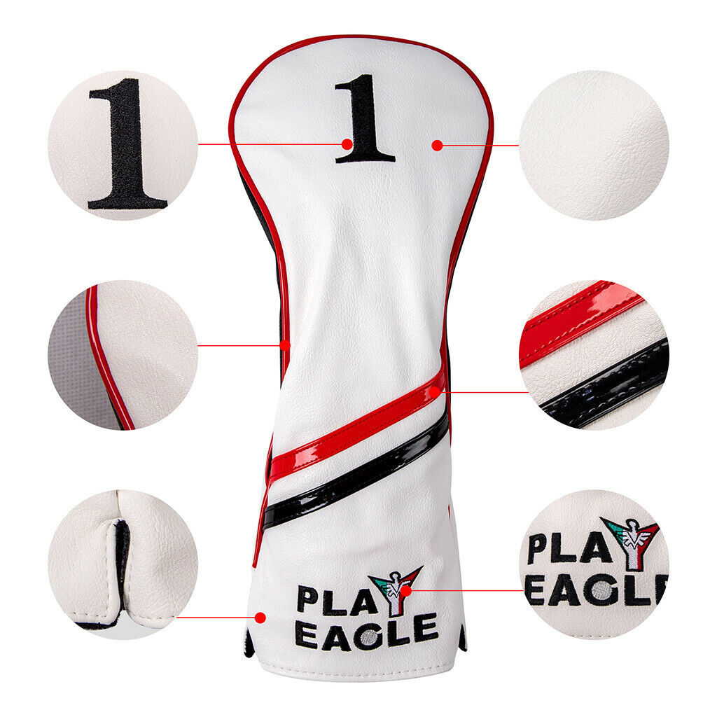 3PC Golf Headgear for Drivers Fairway Wood Embroidery Headgear