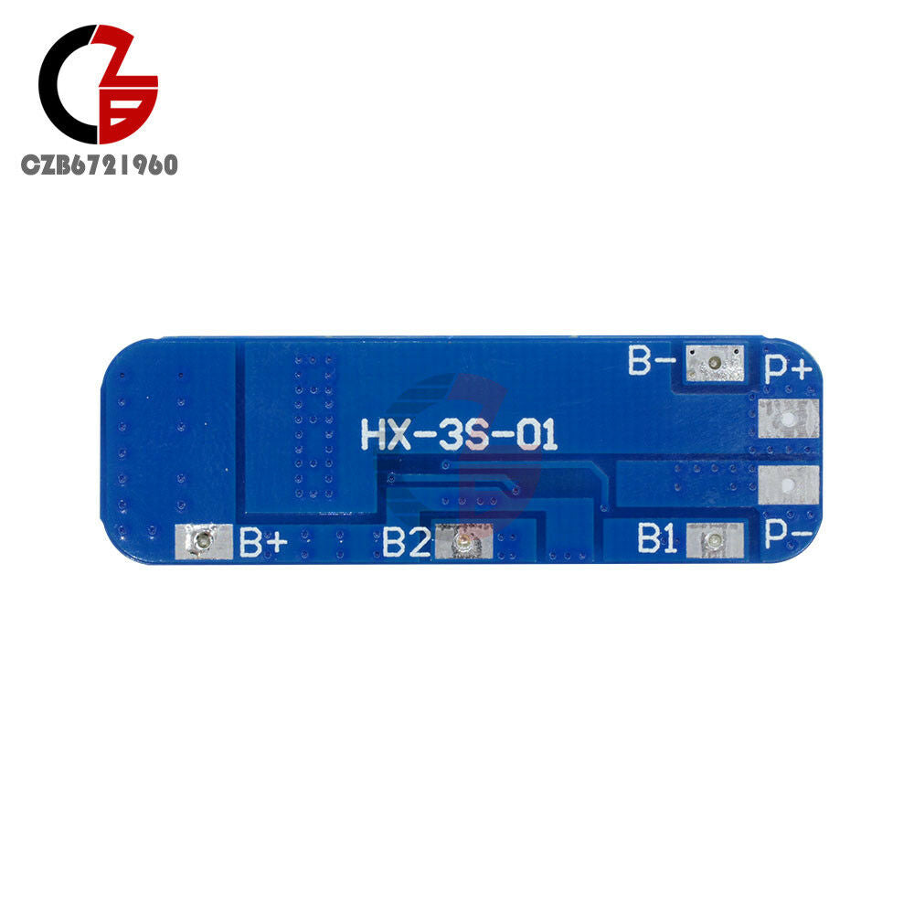 HX-35-01 12V 3S 10A 18650 BMS Charger Li-ion Lithium Battery Protection Board