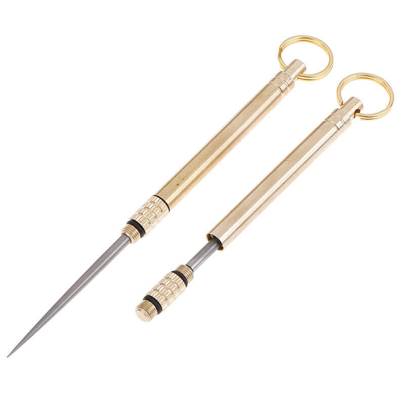 Titanium Alloy Toothpick Fruit Fork Keychain Camping Tool Toothpick Outdoor BDA