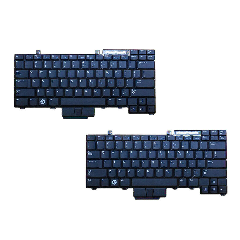 2 Pcs For Dell Latitude E6400 E6410 Black Keyboard Without Stick Point