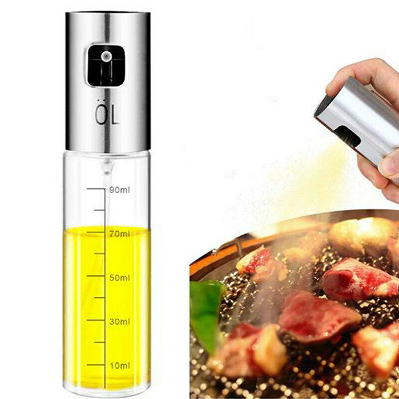 Olive Oil Sprayer Dispenser Glass Oil Vinegar Spray Bottle Oil Pot Kitchen TBDA