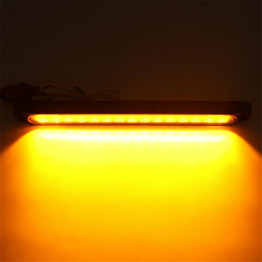 15LED WaterproofCar Trailer Truck Stop Tail Brake Light Bar Identification Light