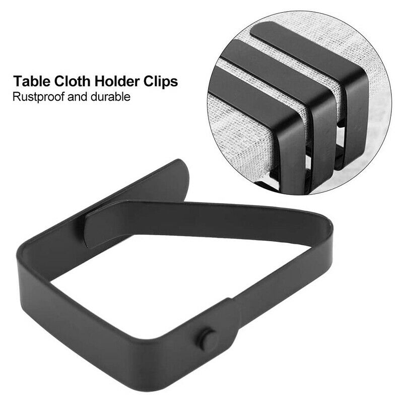 4PC/Pack Tablecloth Clips for Large Tablecloth Cover Stainless Steel Non-Slip HN