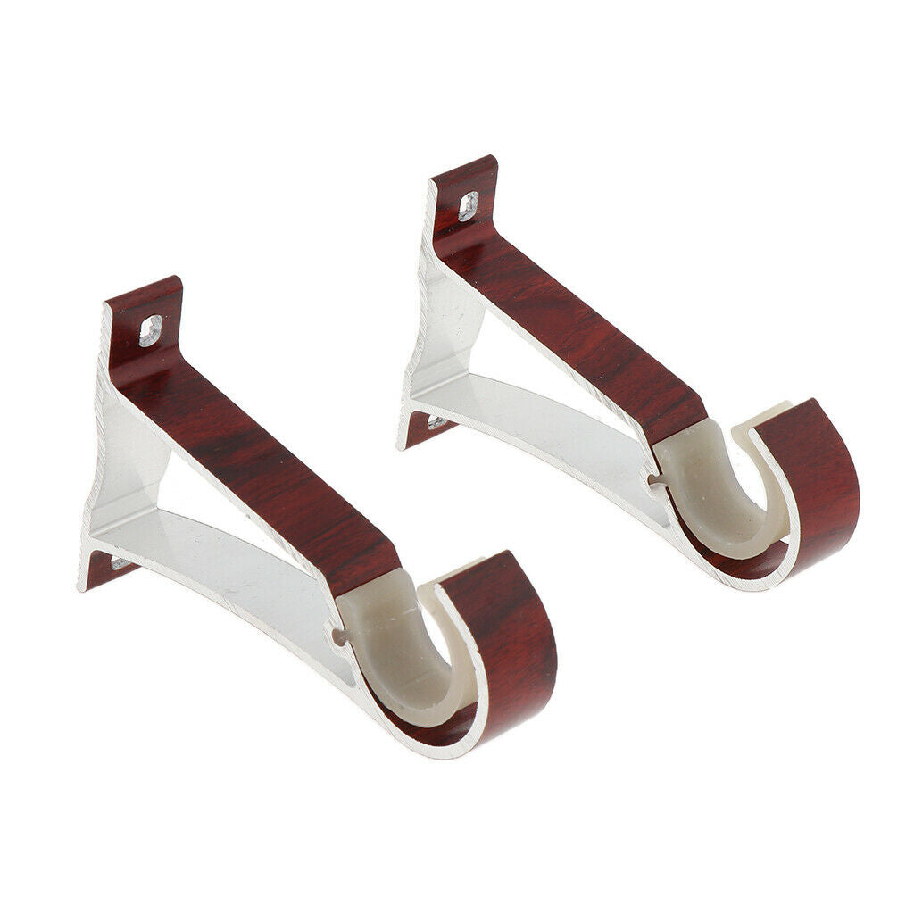 Aluminum Alloy Roman Pole Curtain Single Bracket Top Side mounted  Color_2