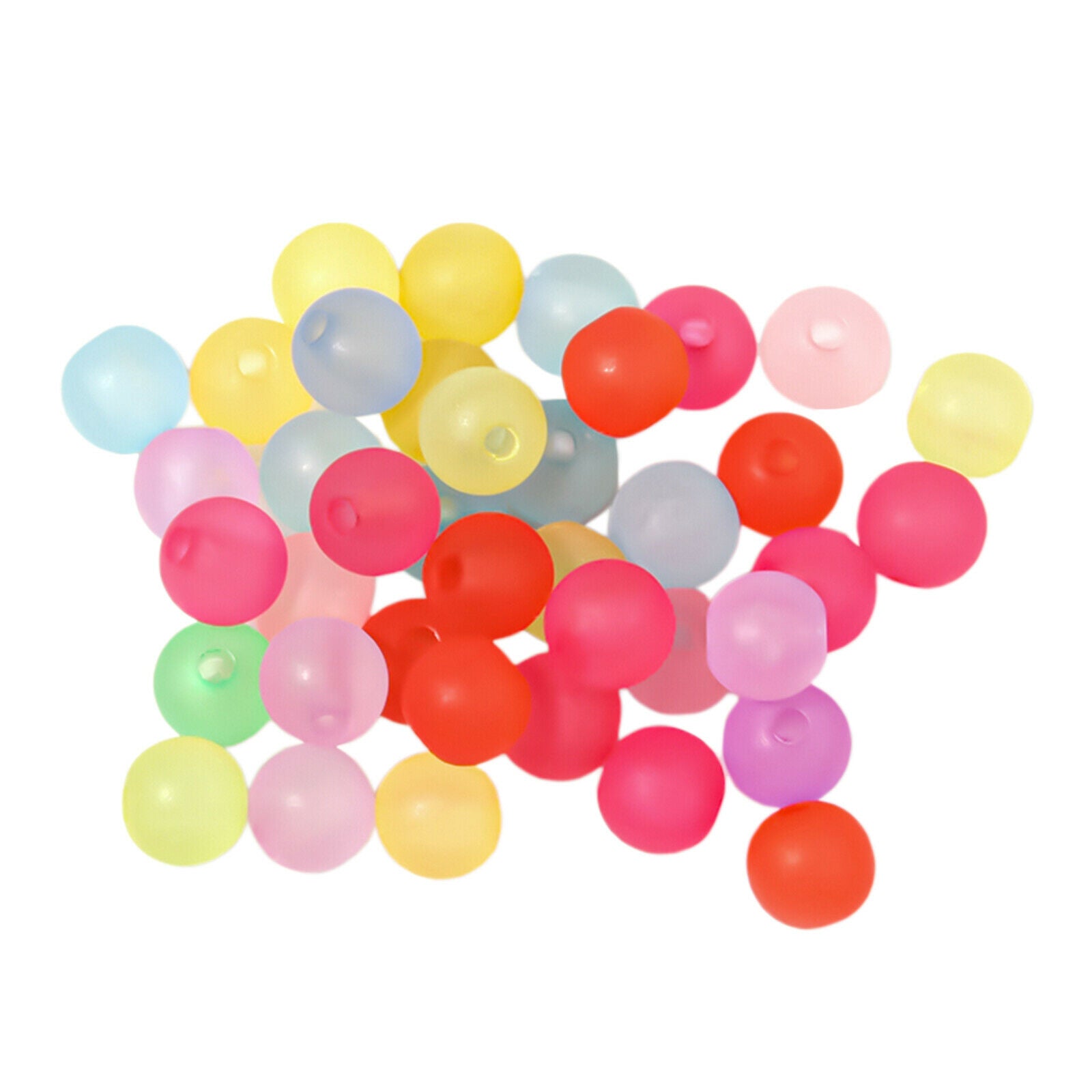 300 pieces round loose beads 8mm transparent spacer making