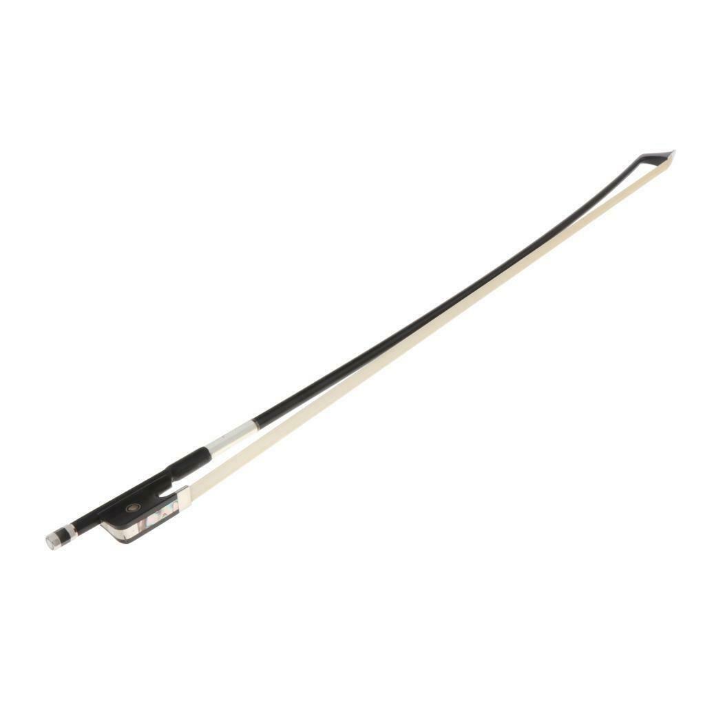 4/4 Size Cello Bow Natural Carbon Fiber Ponytail