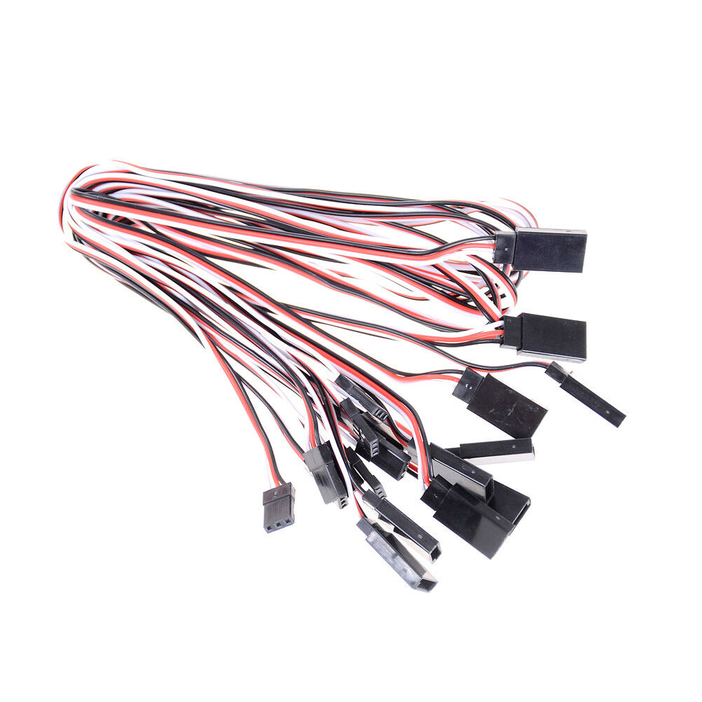 10Pcs 50cm Servo Extension Cord Cable Lead Wire JR 50cm 26AWG  Fx