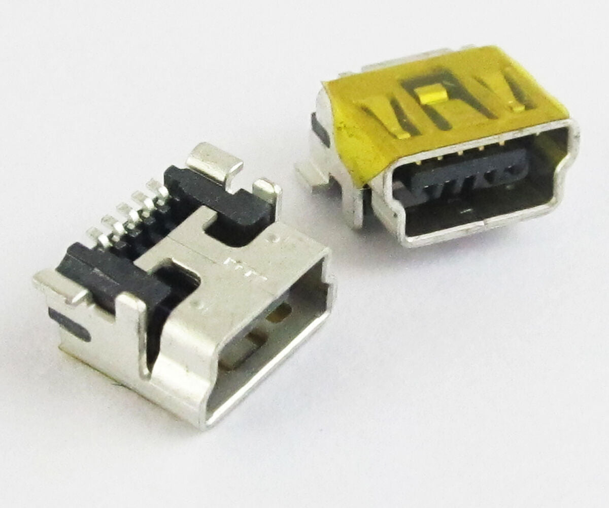 1pc B Type Mini 5pin USB Female Jack SMT Socket Connector for Cell Phones