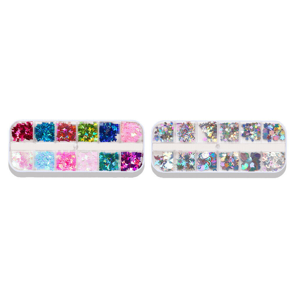 Nail Sequins Paillette Fragments Make up Face Eyes Body Decals Art Design