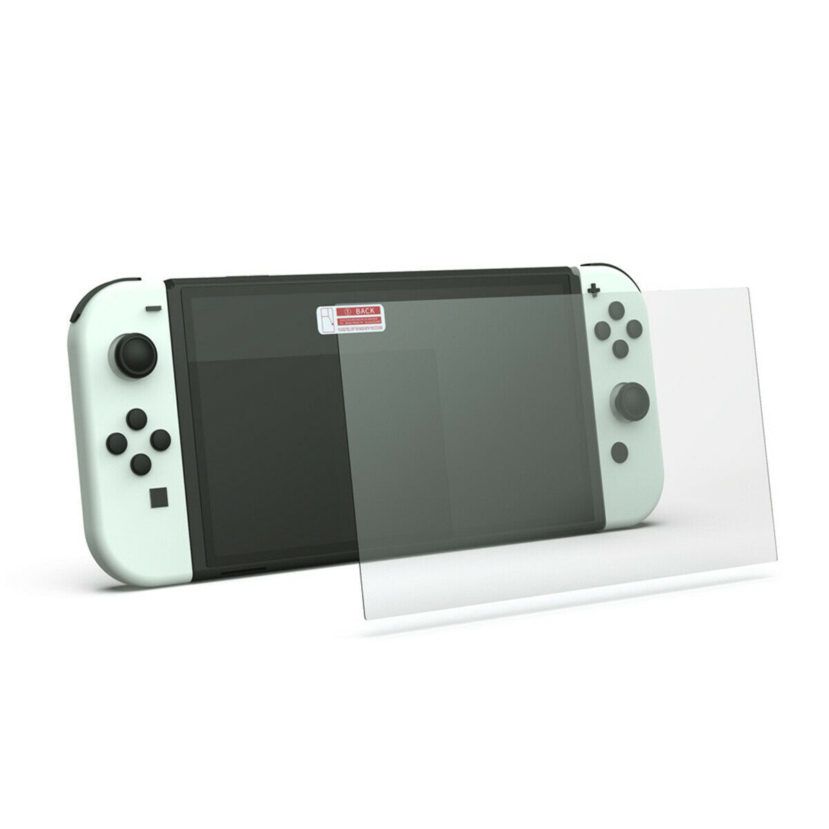 2pcs Game Screen Protective Film Anti-fingerprint Tempered Film for Switch OLED