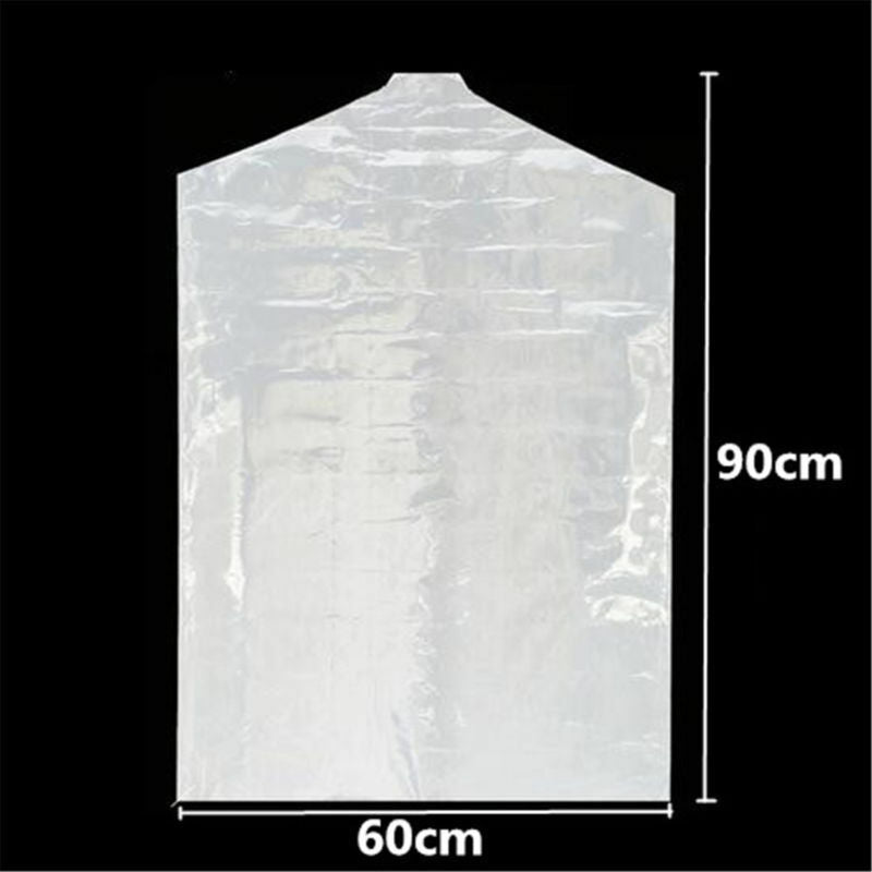 50X 60*90cm Clear Polythene Garment Covers Plastic Dry Clothes  Dust-proof Bags