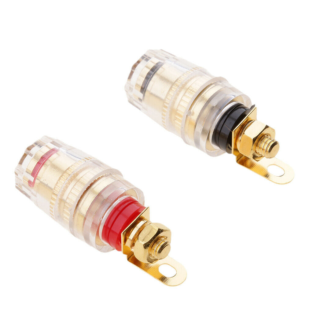 2pcs Speaker Binding Post Terminal for 4 mm Banana Plug Connector Short