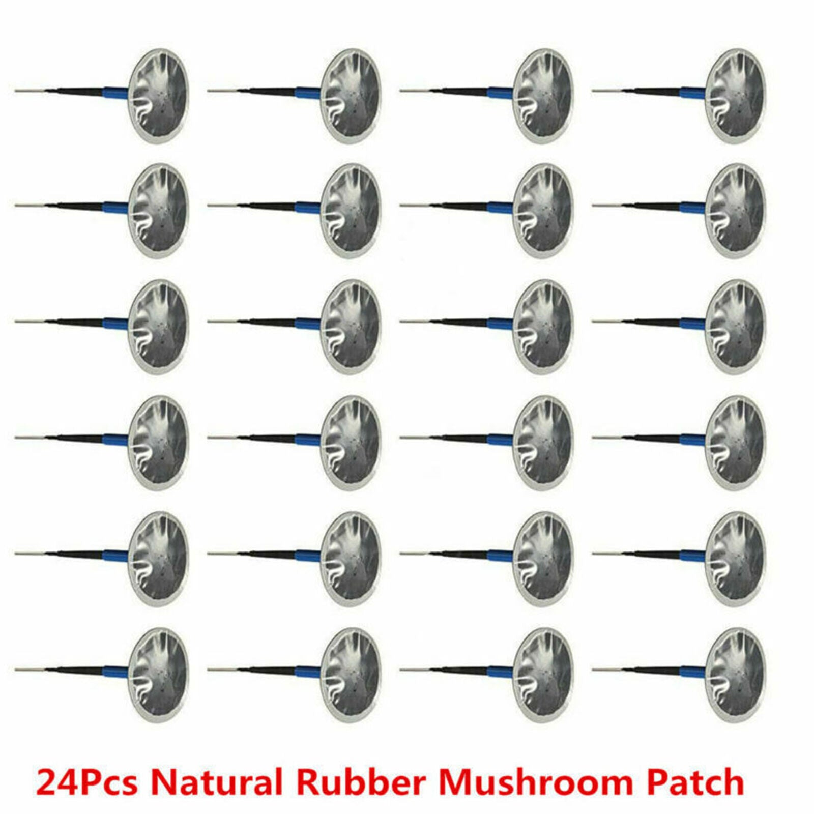 24X Car Vehicle Tubeless Tyre Puncture Repair Kit Wired 36mm Mushroom Plug Patch