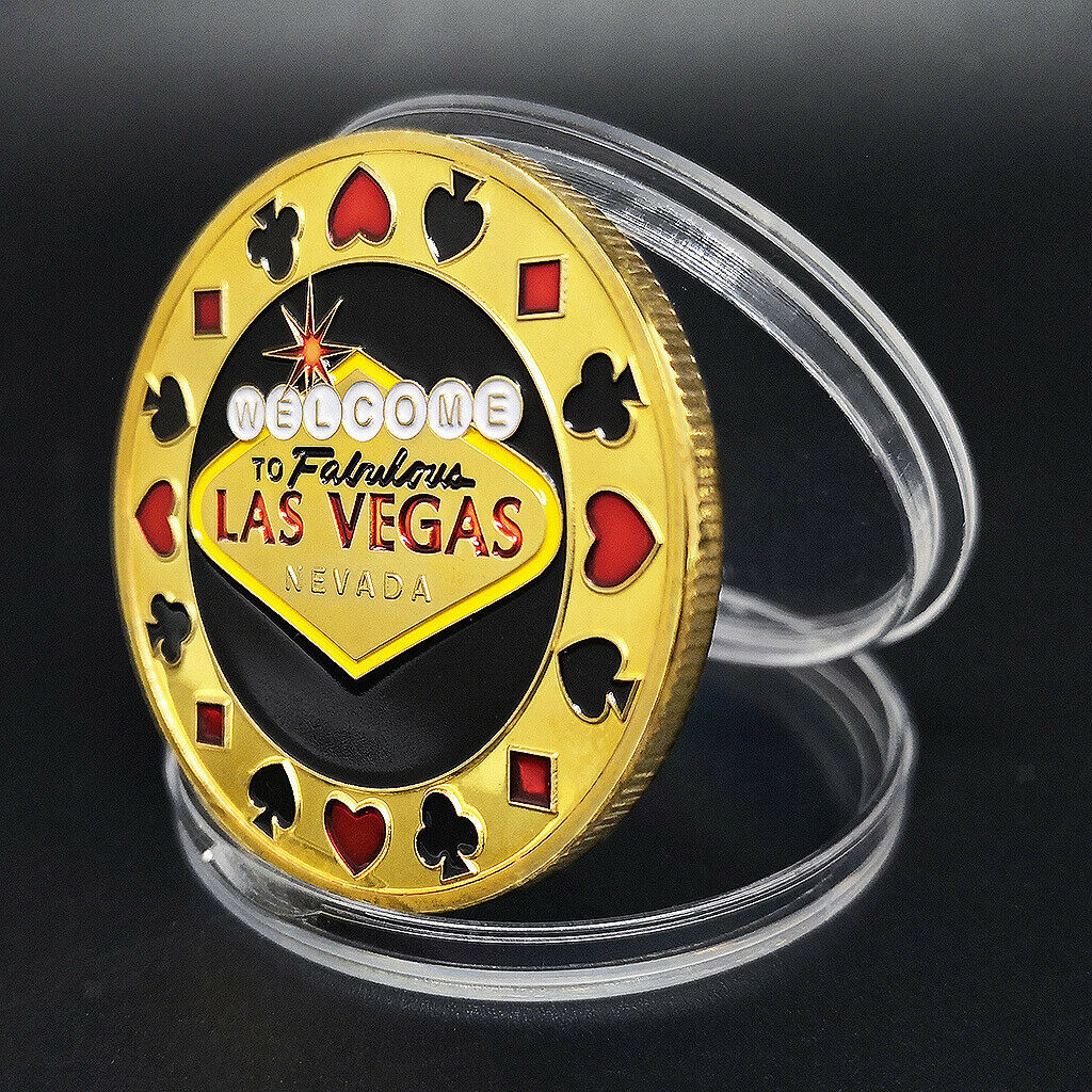 Las Vegas Souvenir Zinc Alloy Commemorative Coin Collection Lucky Coins 40mm