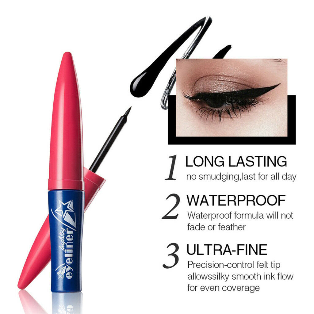 Black Eyeliner Long-Lasting, Fast Drying, Waterproof Professional Makeup