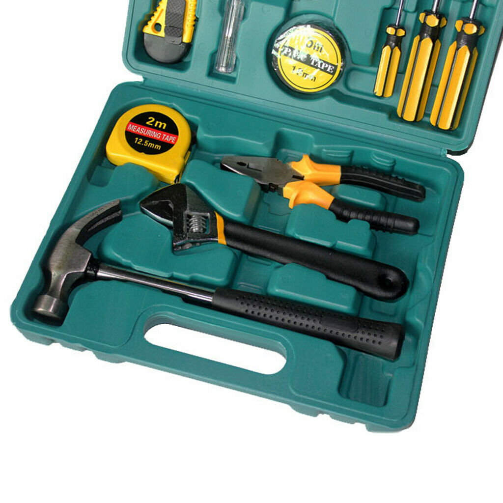 16Pcs Household Tool Kit Auto Repair Home Repair Hand Tool Set With Storage Case