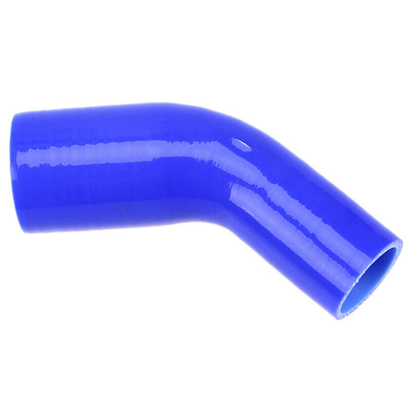 Universal Ca Elbow Silicone Hose 45 degree 2.5"-2" reducer COUPLER Blue