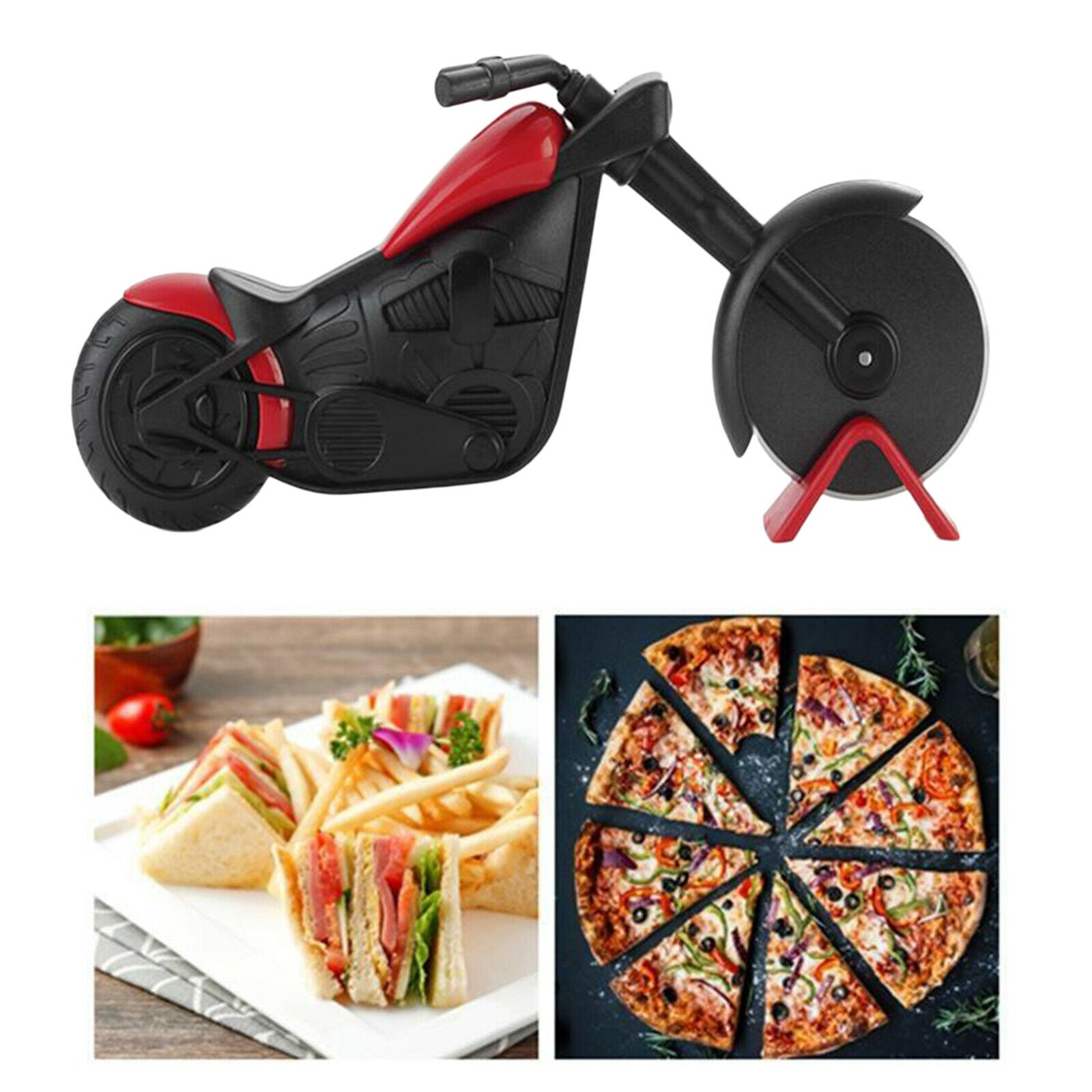 Motorbike Pizza Cutter Wheel Kitchen Gadget Pizza Cutter  Cake Tools
