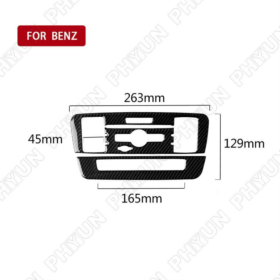 Carbon Fiber Center Control Panel Cover For Mercedes Benz GLA CLA 180 200 250