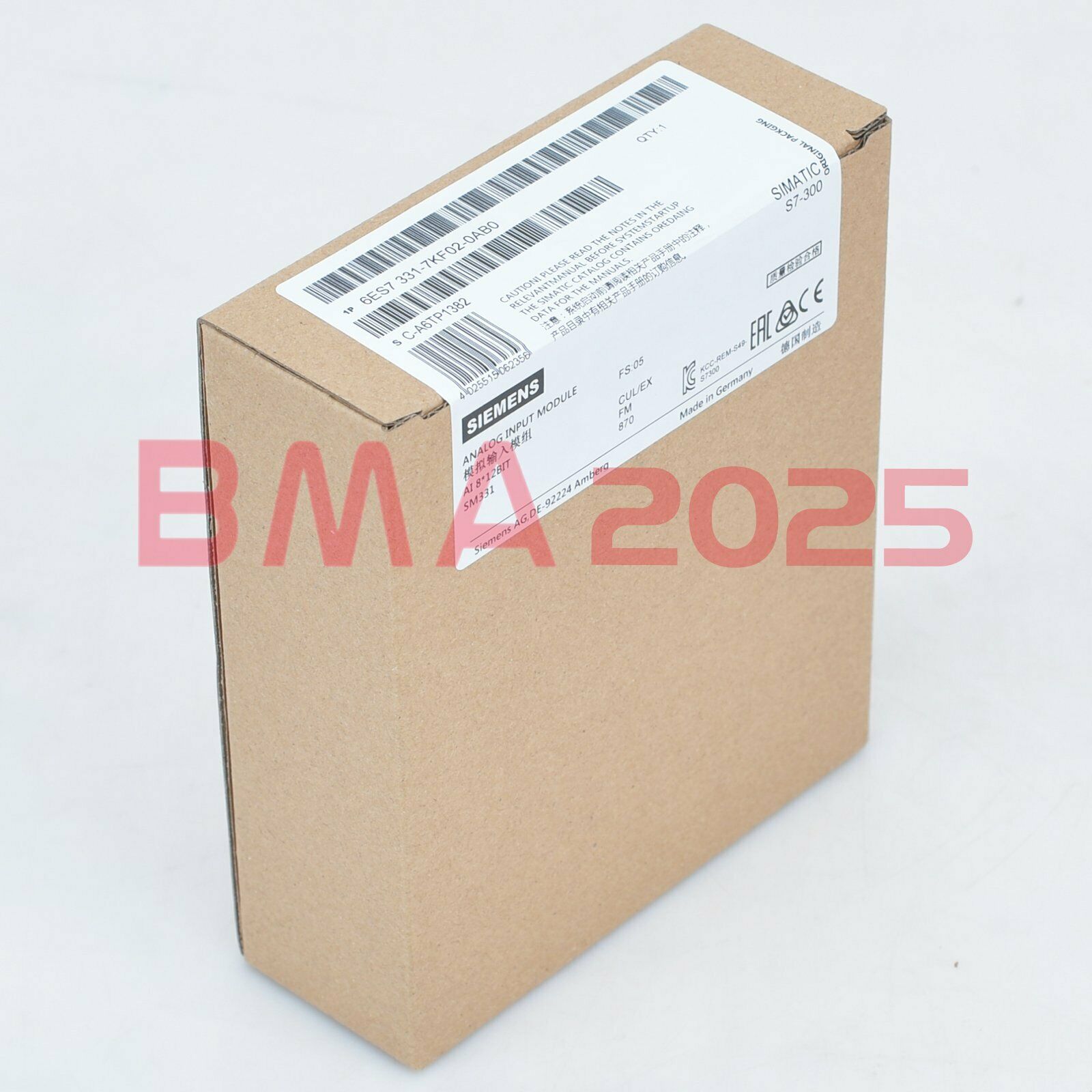 New 6ES7 331-7KF02-0AB0 6ES7331-7KF02-0AB0 1 year warranty DHL Free Ship SM9T