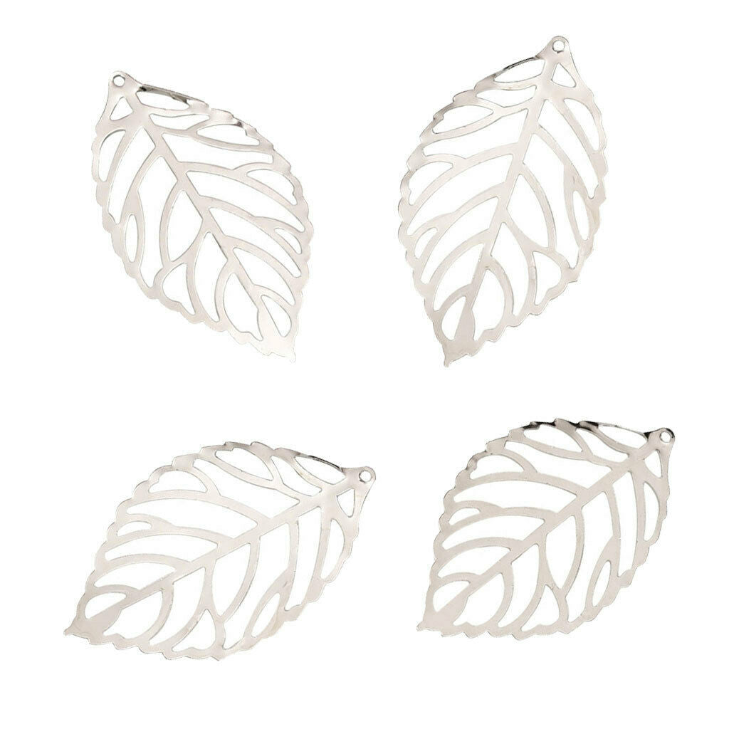 200pcs Alloy Leaves Pendants Findings for DIY Chinese Hairpin Bridal Jewelry